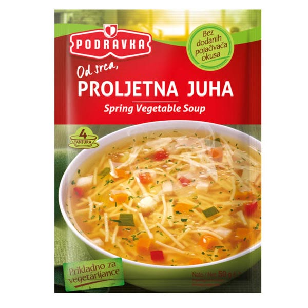 Приправленный суп из весенних овощей – 50 г